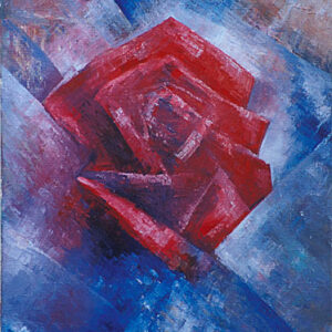 Painting from David Dvorsky named The rose in the ice
