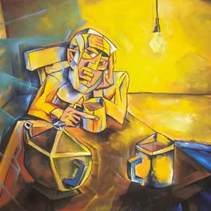 Painting from David Dvorsky named The Night-shift
