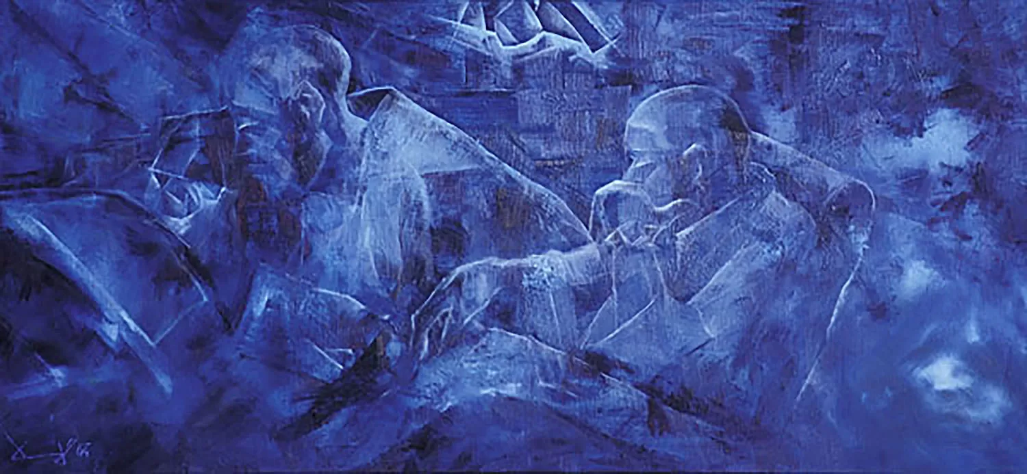 Painting from David Dvorsky named The Alien