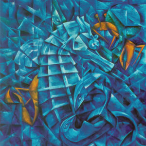 Painting from David Dvorsky named The evening in the sea