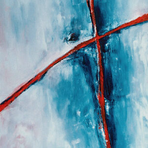 Painting from David Dvorsky named The cross