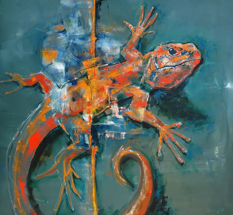 Painting from David Dvorsky named The territory I.