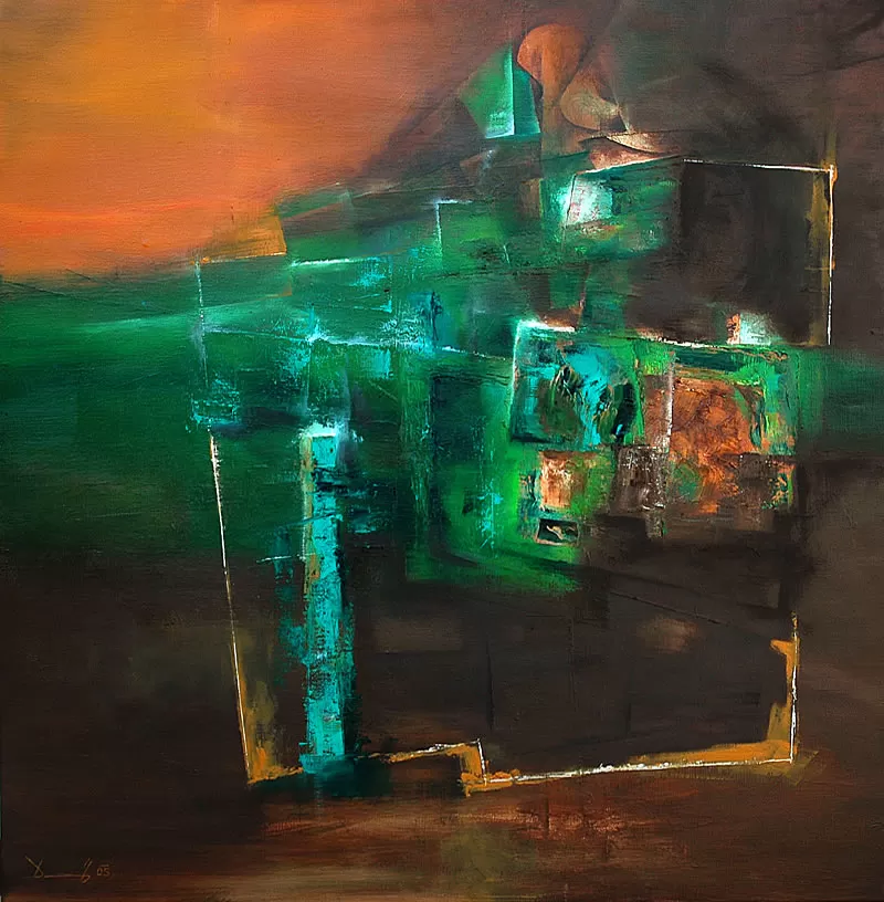 Painting from David Dvorsky named The artificial gravity