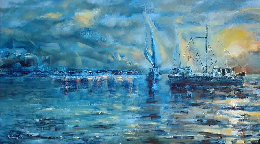 Painting from David Dvorsky named The dawning