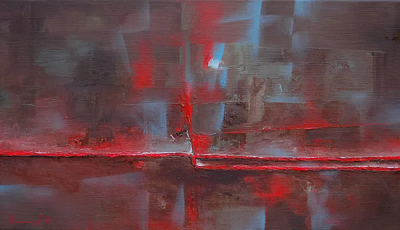 Painting from David Dvorsky named The bloodline II.