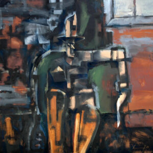 Painting from David Dvorsky named Waiting for the latecomer