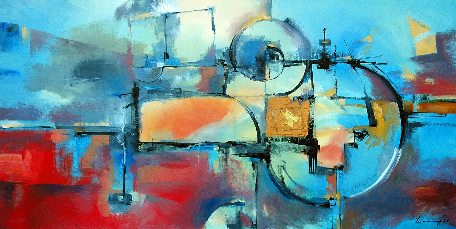 Painting from David Dvorsky named The lever of the souls