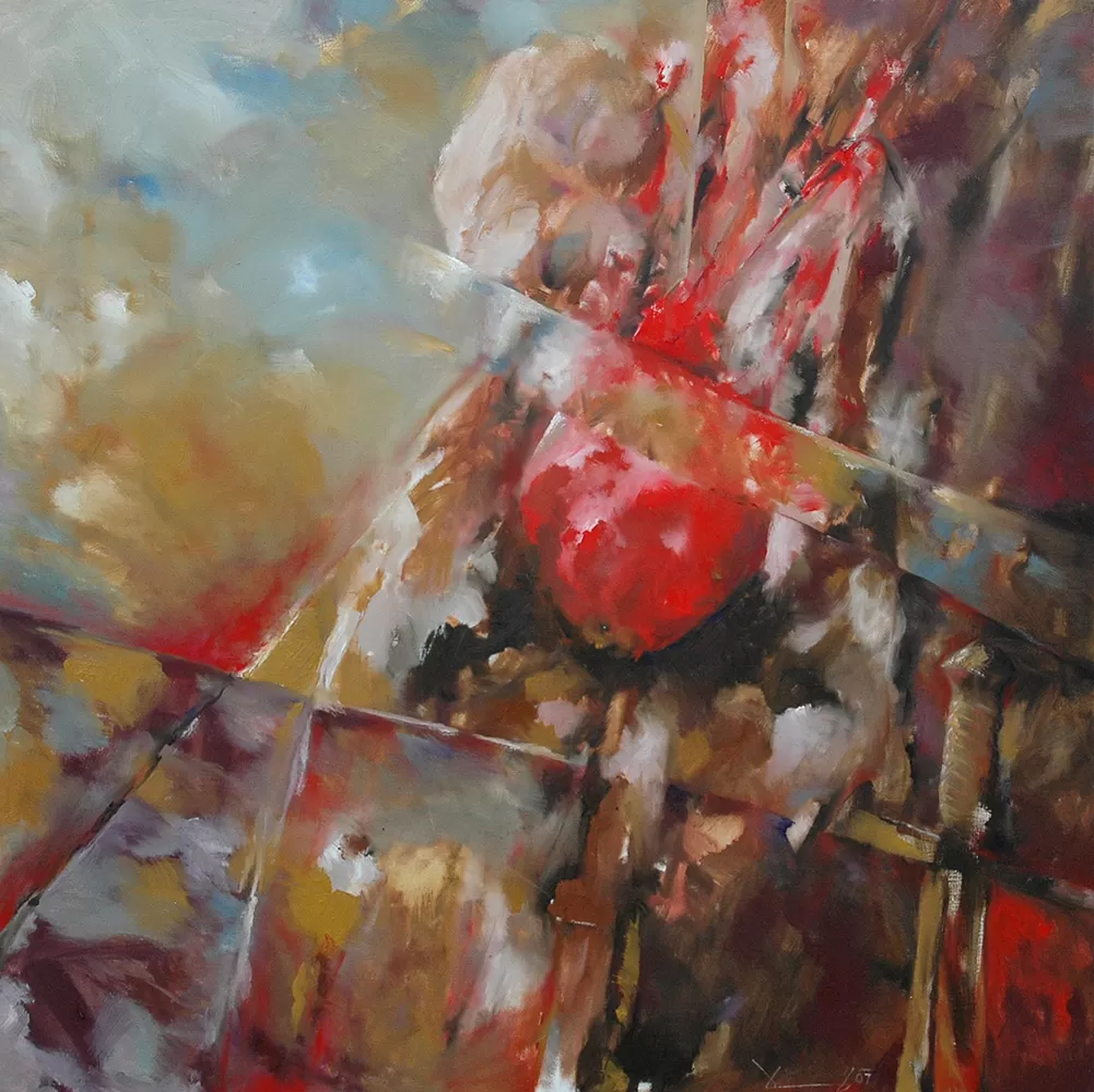 Painting from David Dvorsky named Memento Mori