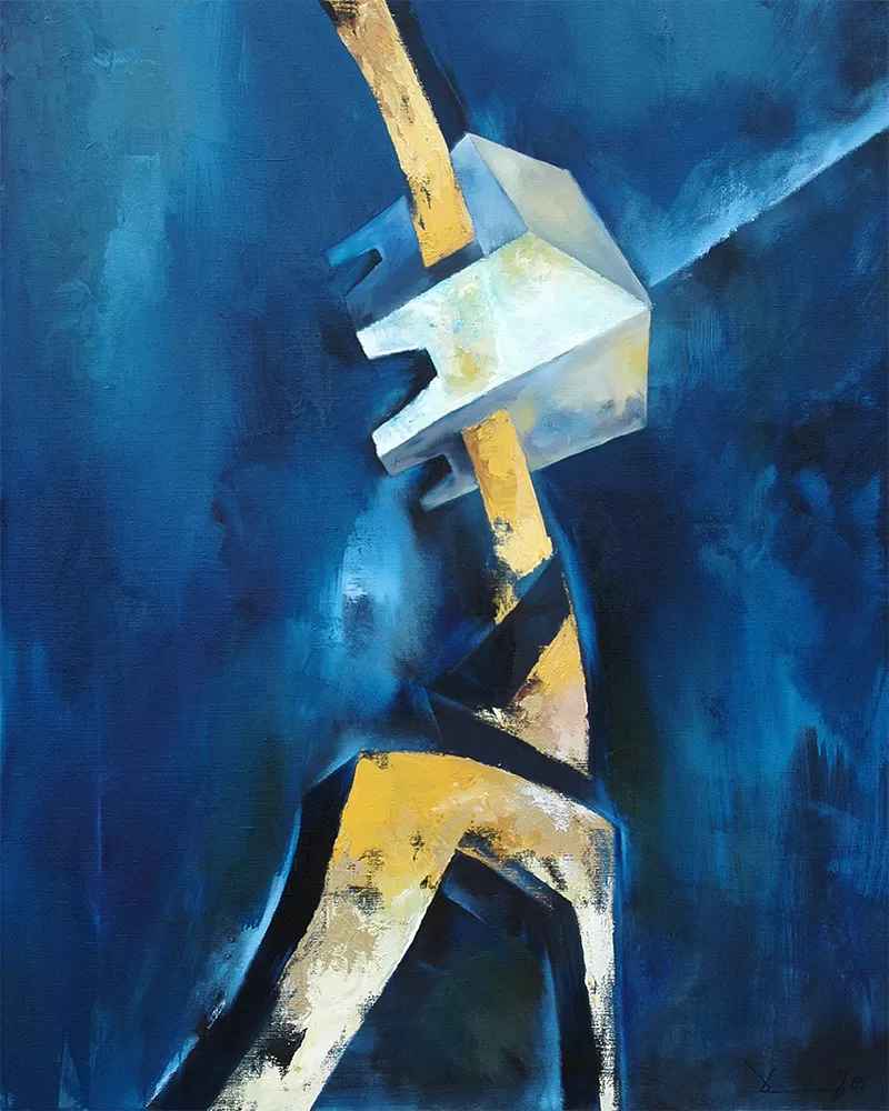 Painting from David Dvorsky named The analogy II.