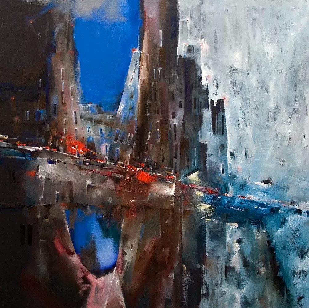 Painting from David Dvorsky named The viaduct