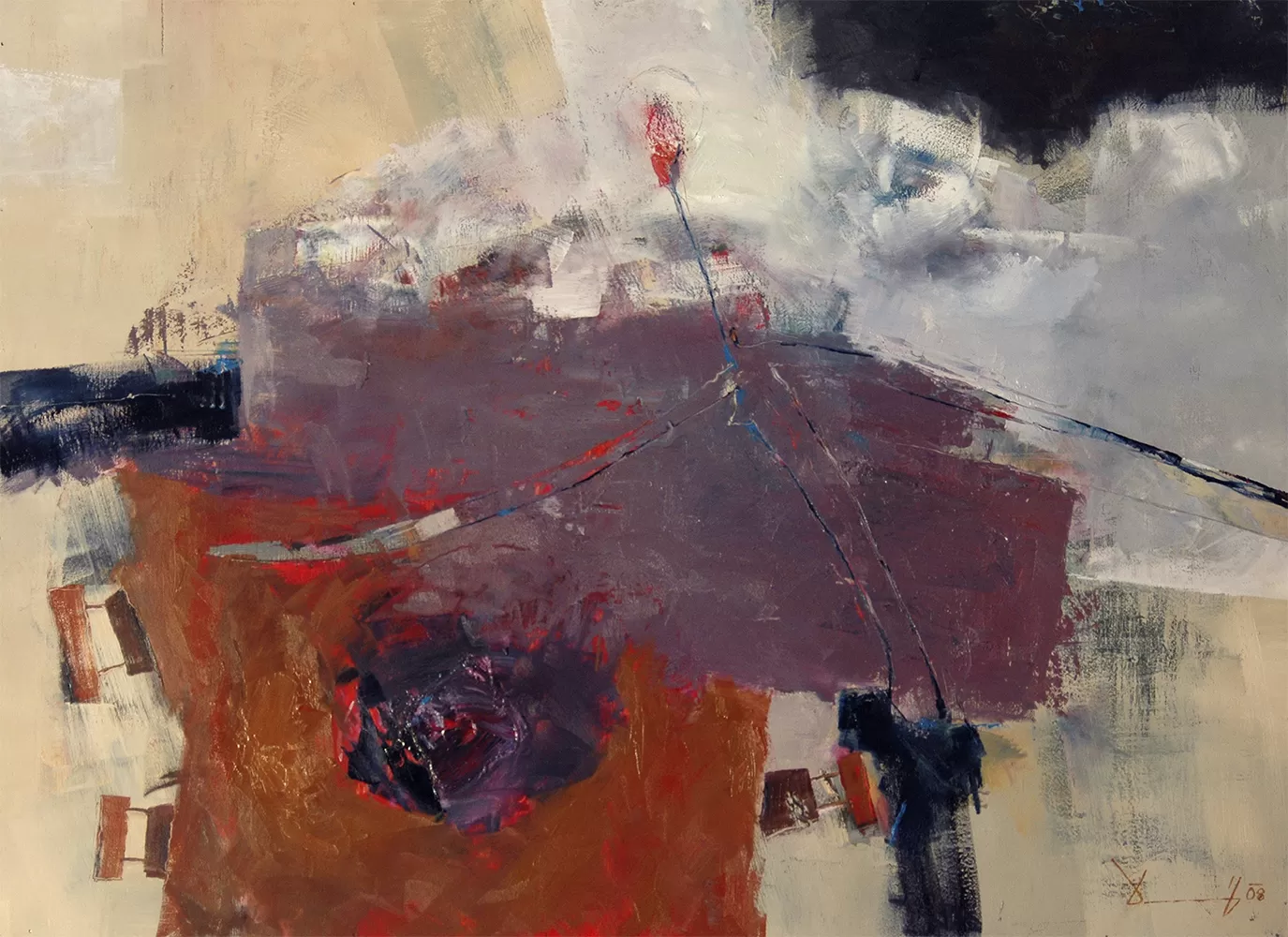 Painting from David Dvorsky named The ordinary day