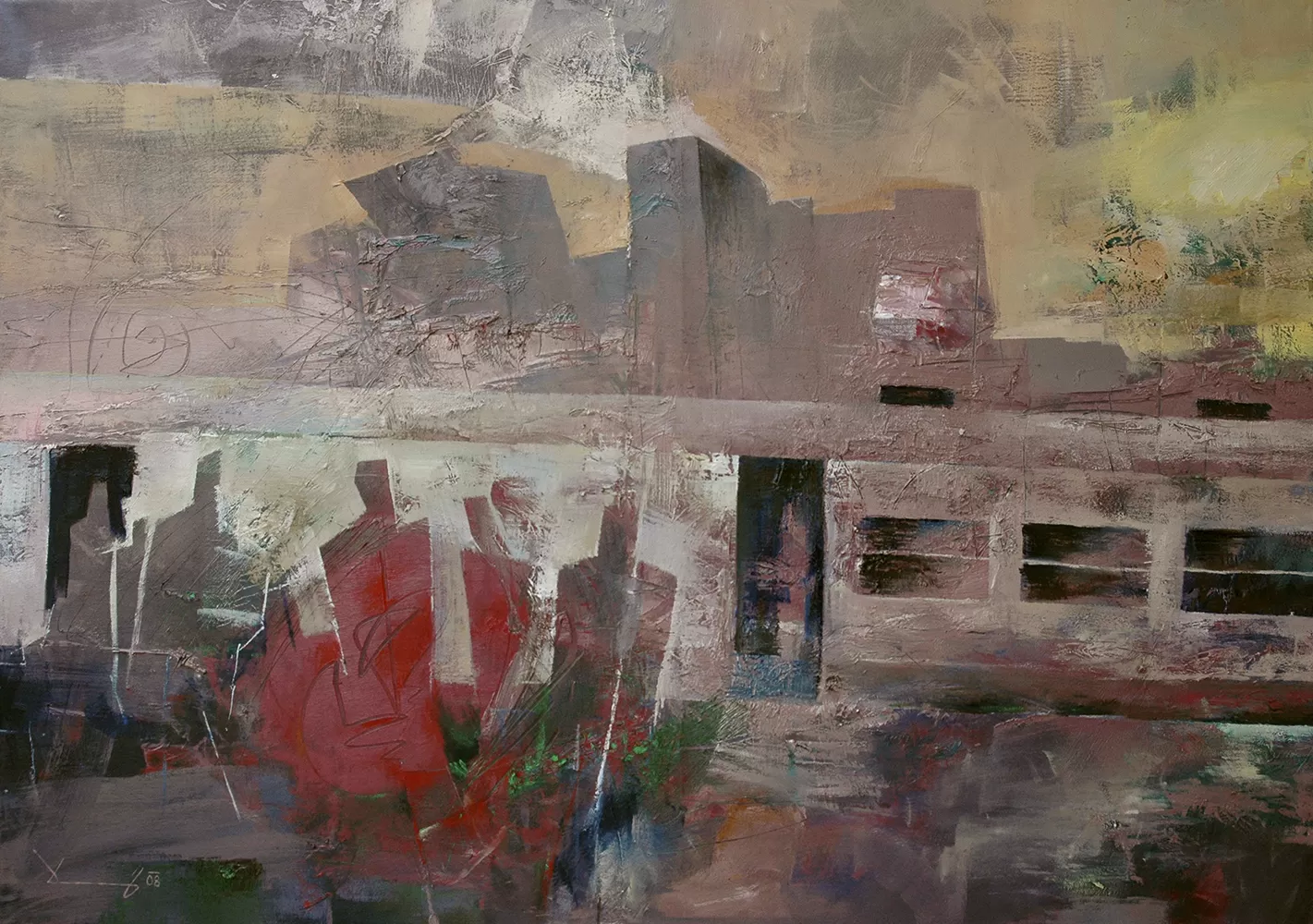 Painting from David Dvorsky named Kobri El-Qobba