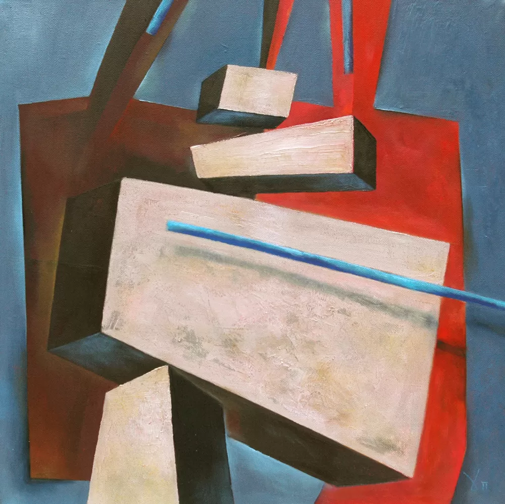 Painting from David Dvorsky named The family