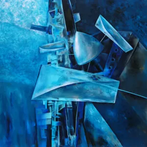 Painting from David Dvorsky named The water turbine