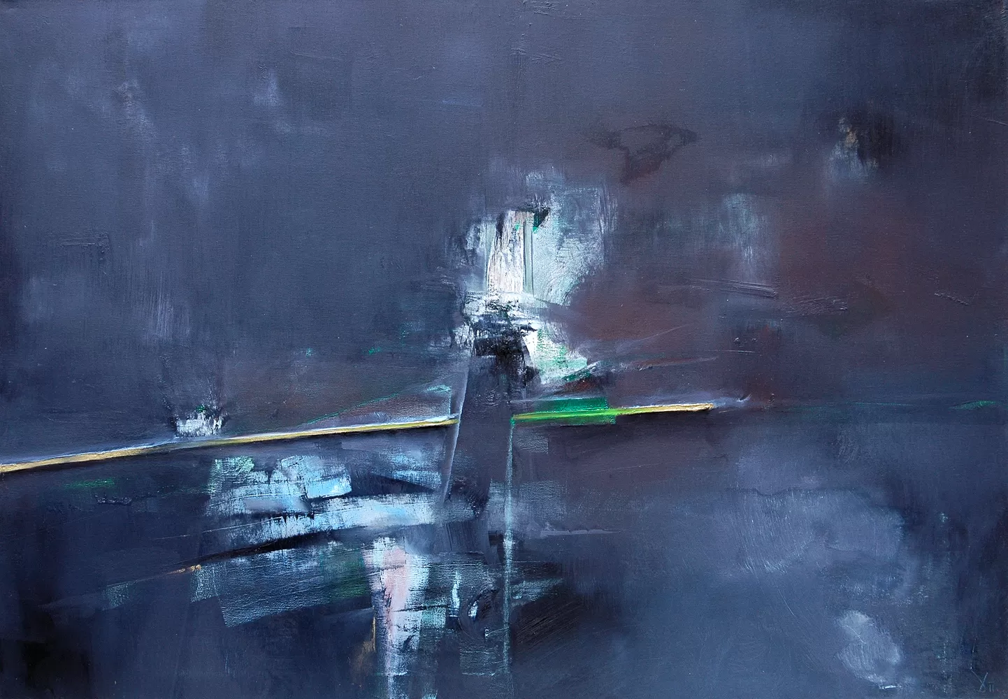 Painting from David Dvorsky named The lighthouse