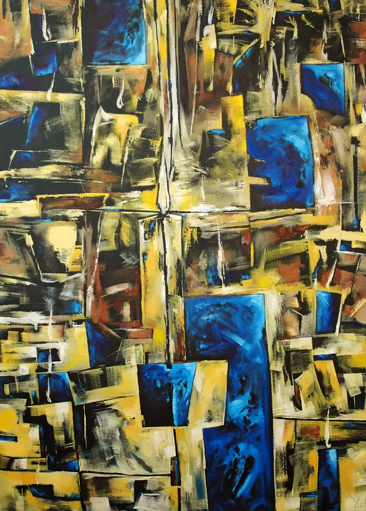 Painting from David Dvorsky named The candles