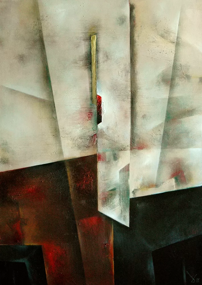 Painting from David Dvorsky named The light in the house II.