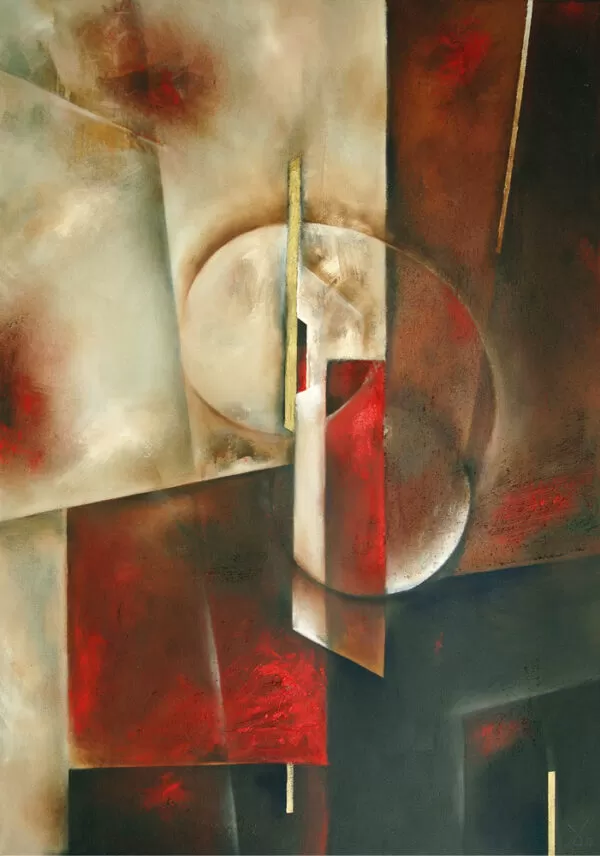 Painting from David Dvorsky named The conjunction III.