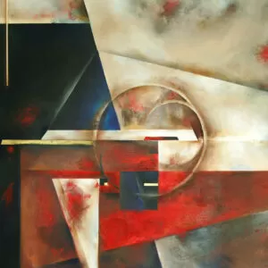 Painting from David Dvorsky named The conjunction IV.