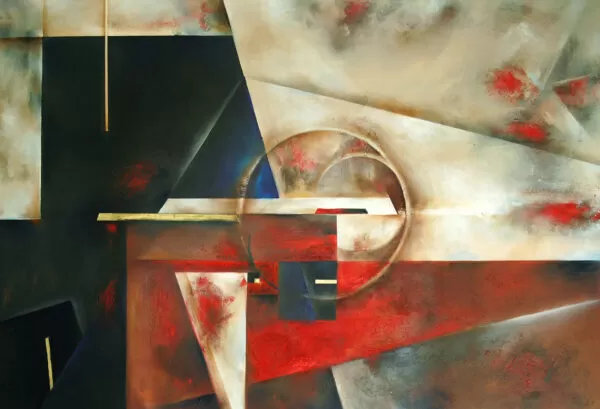 Painting from David Dvorsky named The conjunction IV.