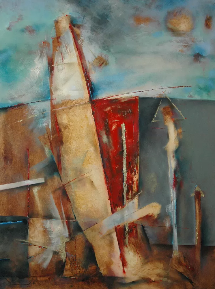 Painting from David Dvorsky named The runway 34