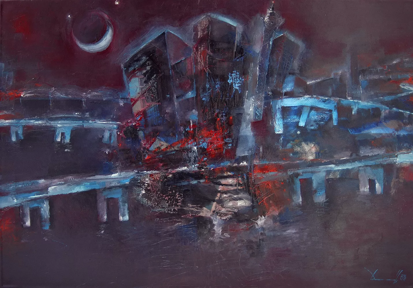 Painting from David Dvorsky named The island