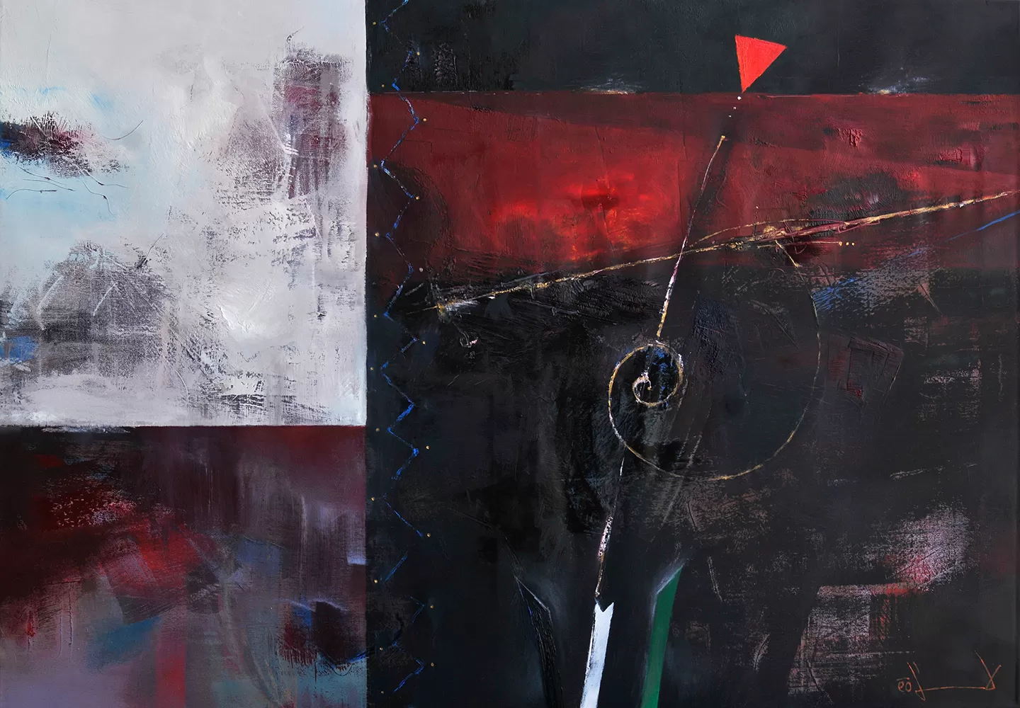 Painting from David Dvorsky named The humdrum and humble