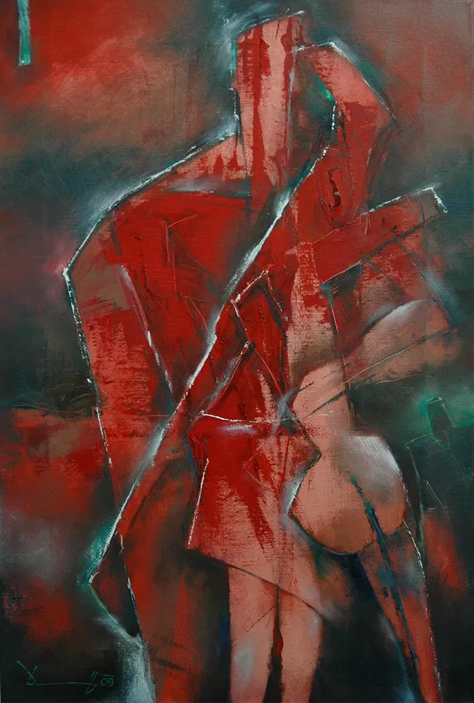 Painting from David Dvorsky named The sacred world