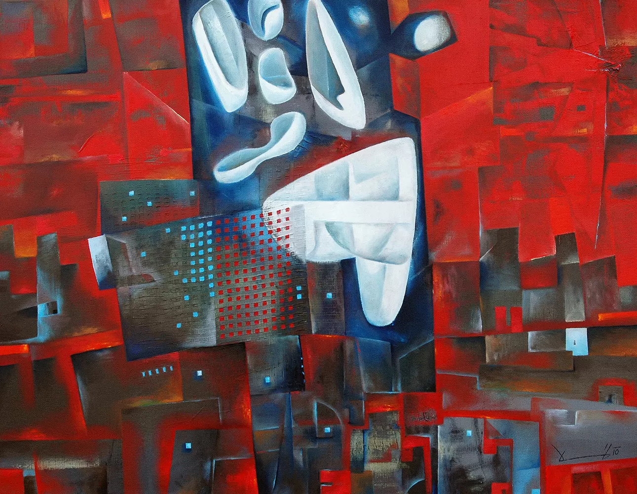 Painting from David Dvorsky named The angel of annunciation