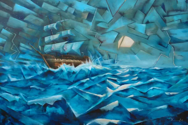 Painting from David Dvorsky named The flying dutchman