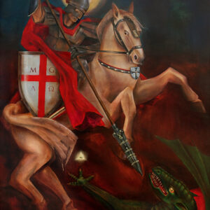 Painting from David Dvorsky named The contemplation of Saint George