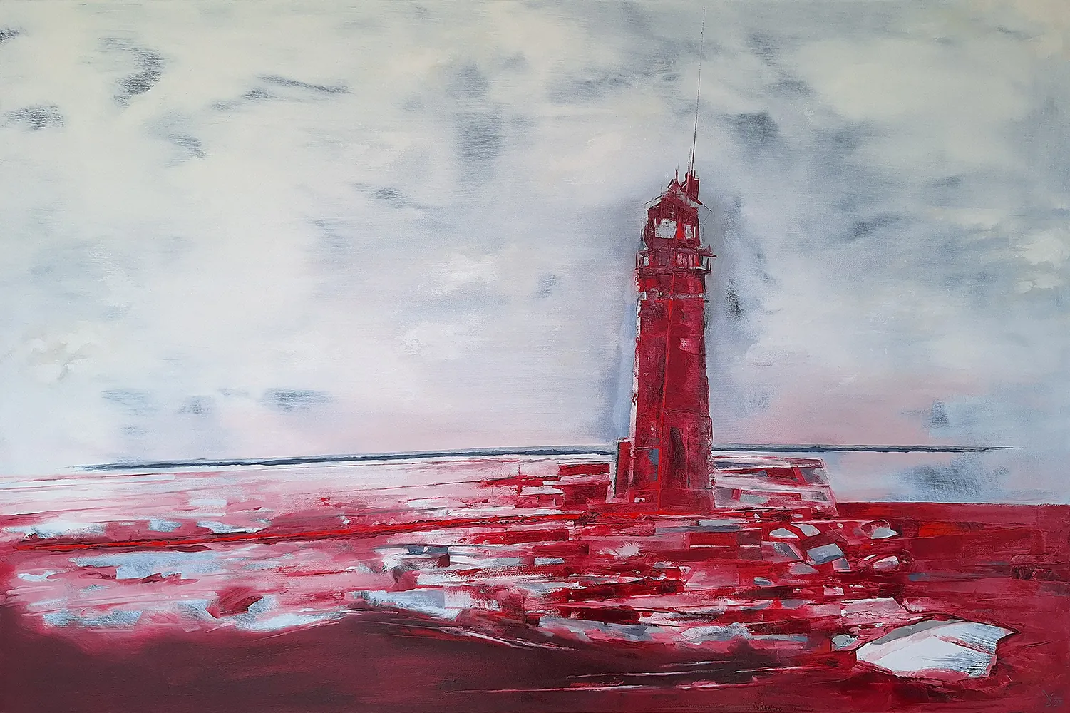 Painting from David Dvorsky named The Skyline